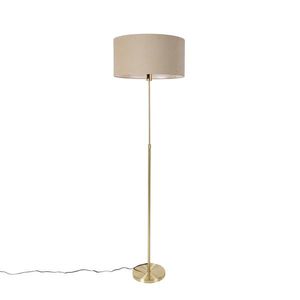Stojaca lampa nastaviteľná zlatá so svetlohnedým tienidlom 50 cm - Parte vyobraziť