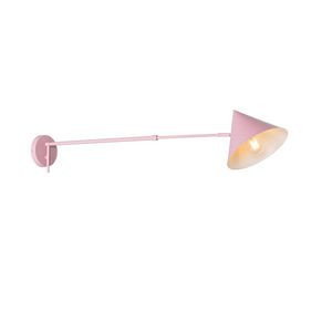 Dizajnová nástenná lampa ružová nastaviteľná - Triangolo vyobraziť