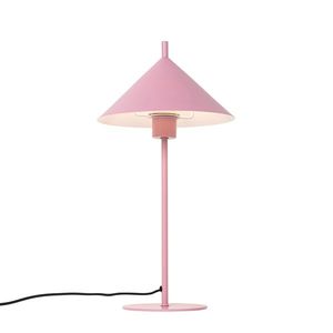 Dizajnová stolová lampa ružová - Triangolo vyobraziť