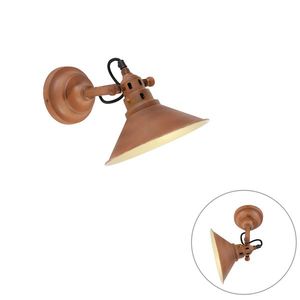Priemyselná nástenná lampa hrdzavá so zlatom - Rust vyobraziť