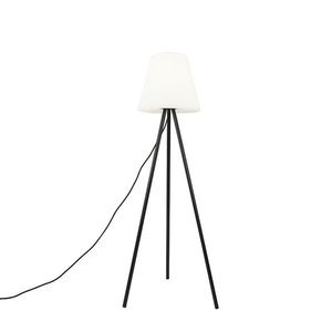 Moderná vonkajšia lampa čierna s bielym tienidlom IP65 - Virginia vyobraziť