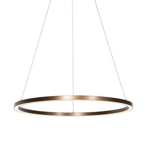 Závesné svietidlo bronzové 80 cm vrátane LED s 3-stupňovým stmievaním - Girello vyobraziť