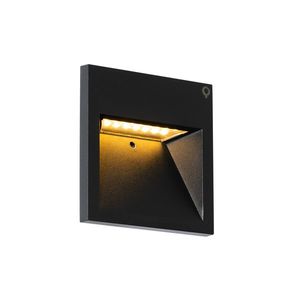 Moderná nástenná lampa čierna vrátane LED - Gem 2 vyobraziť