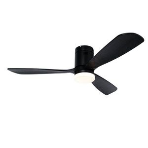 Čierny stropný ventilátor vrátane LED s diaľkovým ovládaním - Sofia vyobraziť
