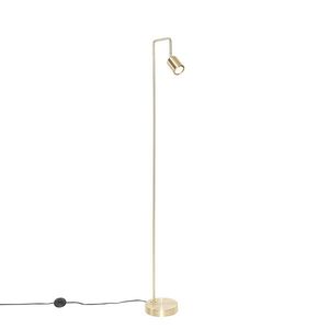 Moderná stojaca lampa mosadz nastaviteľná - Java vyobraziť