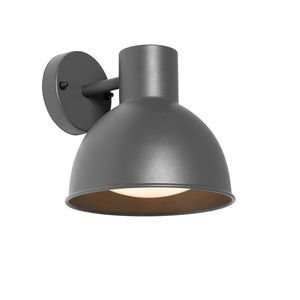 Priemyselná vonkajšia nástenná lampa tmavosivá okrúhla IP44 - Natas vyobraziť