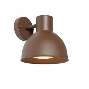 Priemyselná vonkajšia nástenná lampa hrdzavohnedá okrúhla IP44 - Natas vyobraziť