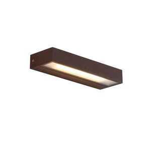 Moderná nástenná lampa hrdzavohnedá vrátane LED IP65 - Hannah vyobraziť