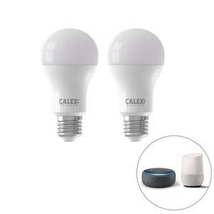 Sada 2 inteligentných stmievateľných LED žiaroviek E27 A60 matné 8, 5W 806lm 2200-4000K vyobraziť