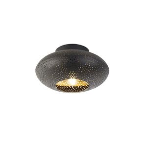Orientálne stropné svietidlo čierne so zlatom 25 cm - Radiance vyobraziť