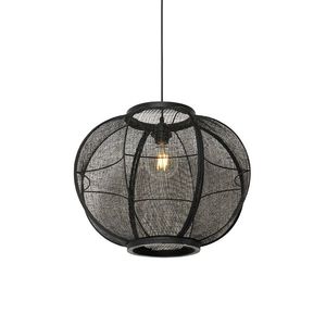 Orientálne závesné svietidlo čierne 48 cm - Rob vyobraziť