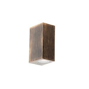 Vintage nástenná lampa starožitné zlato plast 2-svetlá - Baleno vyobraziť