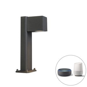 Inteligentná vonkajšia stojaca lampa antracit 30 cm IP44 vrátane Wifi GU10 - Baleno vyobraziť