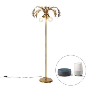 Inteligentná stojaca lampa zlatá 156 cm vrátane 2 Wi-Fi G95 - Botanica vyobraziť