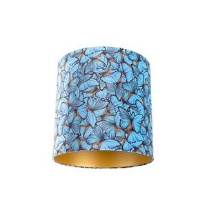 Zamatový tienidlo lampa s motívom motýľa 40/40/40 zlatý interiér vyobraziť