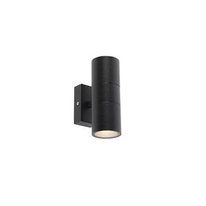 Inteligentná vonkajšia nástenná lampa čierna IP44 vrátane 2 wifi GU10 - Duo vyobraziť