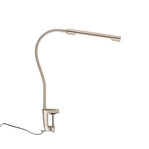 Svorová stolová lampa oceľ vrátane LED s dotykovým stmievačom - Lionard vyobraziť