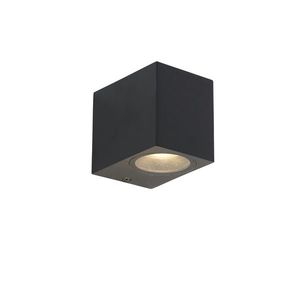 Moderná nástenná lampa čierna IP44 - Baleno vyobraziť