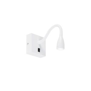 Moderná flexibilná nástenná lampa biela LED - Flex vyobraziť