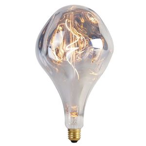 E27 Stmievateľná LED žiarovka A165 strieborná 6W 160lm 1800K vyobraziť