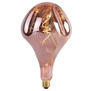 E27 Stmievateľná LED žiarovka A165 Ružová 6W 80lm 1800K vyobraziť
