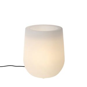 Vonkajšia stojaca lampa kvetináč biela IP44 - Flowerpot vyobraziť