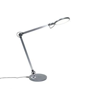 Dizajnová stolná lampa sivá vrátane LED s dotykovým a indukčným nabíjaním - Don vyobraziť