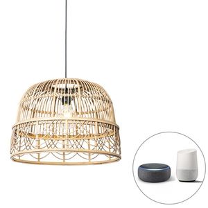 Inteligentné ratanové závesné svietidlo 44 cm vrátane Wifi G95 - Michelle vyobraziť
