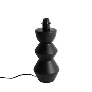 Dizajnová stolná lampa čierna keramická 16 cm bez tienidla - Alisia vyobraziť