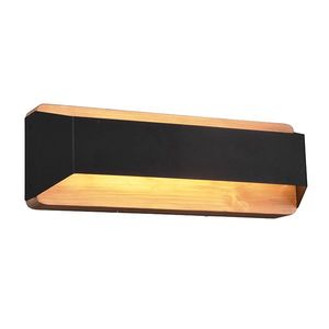 Nástenná lampa čierna 35 cm vrátane LED 3-stupňovo stmievateľná - Tyko vyobraziť