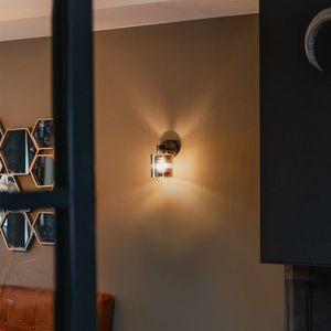 Art Deco stropné bodové svetlo čierne s dymovým sklom nastaviteľné - Laura vyobraziť
