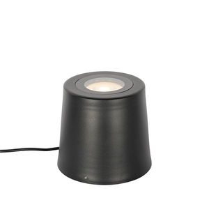 Moderné záhradné bodové svetlo čierne okrúhle IP65 AR111 - Lennard vyobraziť