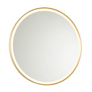 Zlaté zrkadlo do kúpeľne 70 cm vrátane LED s dotykovým stmievačom - Miral vyobraziť