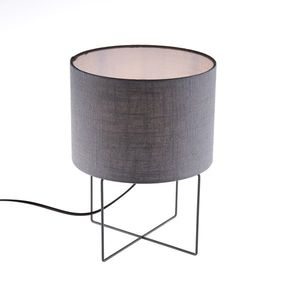 Moderná stolná lampa sivá - Hina vyobraziť