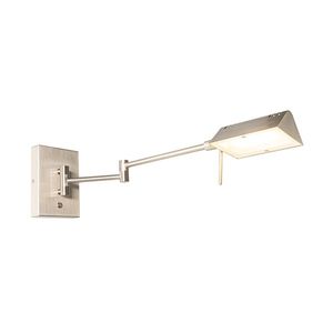 Dizajnová nástenná lampa oceľ vrátane LED stmievateľná - Notia vyobraziť