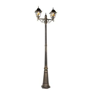 Vintage vonkajšia lampa starožitné zlato 240 cm 2-svetlo - Antigua vyobraziť