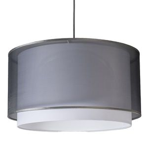 Moderné závesné svietidlo s tienidlom čierne/biele 47/25 - Duo vyobraziť