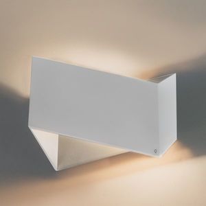 Dizajnová nástenná lampa biela - Fold vyobraziť