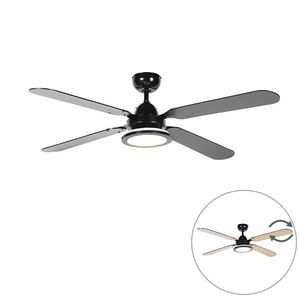 Stropný ventilátor čierny s diaľkovým ovládaním - Fanattic vyobraziť