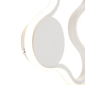 Moderná nástenná lampa biela vrátane LED - Plomp vyobraziť