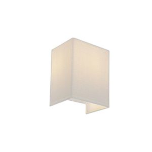 Moderná nástenná lampa juta biela - Vete vyobraziť