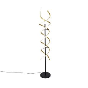 Stojaca lampa zlatá vrátane LED 3-stupňového stmievača v Kelvinoch - Henk vyobraziť