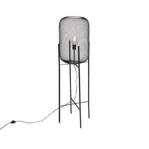 Moderná čierna stojaca lampa - Bliss Mesh vyobraziť