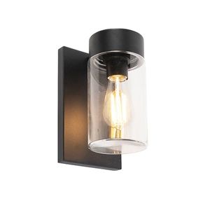 Moderná vonkajšia nástenná lampa z nerezovej ocele čierna IP44 - Jarra vyobraziť