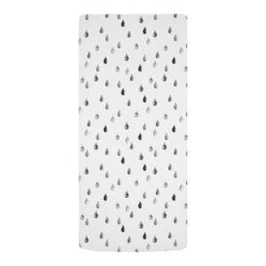 Čiern-obiela napínacia detská plachta na jednolôžko z bavlneného saténu 90x200 cm Bunnies in the Rain – Butter Kings vyobraziť