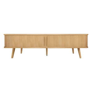 TV stolík v dekore duba v prírodnej farbe 178x50x40 cm Rove – Woodman vyobraziť