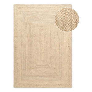 Svetlo prírodný obojstranný/ručne tkaný jutový koberec 60x90 cm Sharmila Natural White – Hanse Home vyobraziť