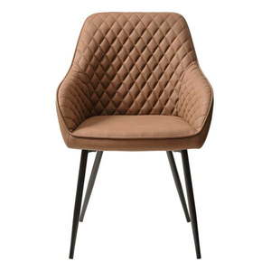 Jedálenská stolička z imitácie kože v tehlovej farbe Milton – Unique Furniture vyobraziť