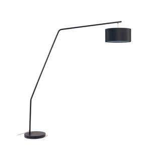 Čierna stojacia lampa s textilným tienidlom (výška 221, 5 cm) Ciana – Kave Home vyobraziť