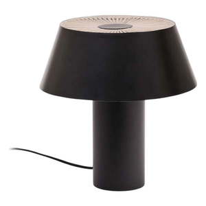 Čierna stolová lampa s kovovým tienidlom (výška 32 cm) Ancare – Kave Home vyobraziť